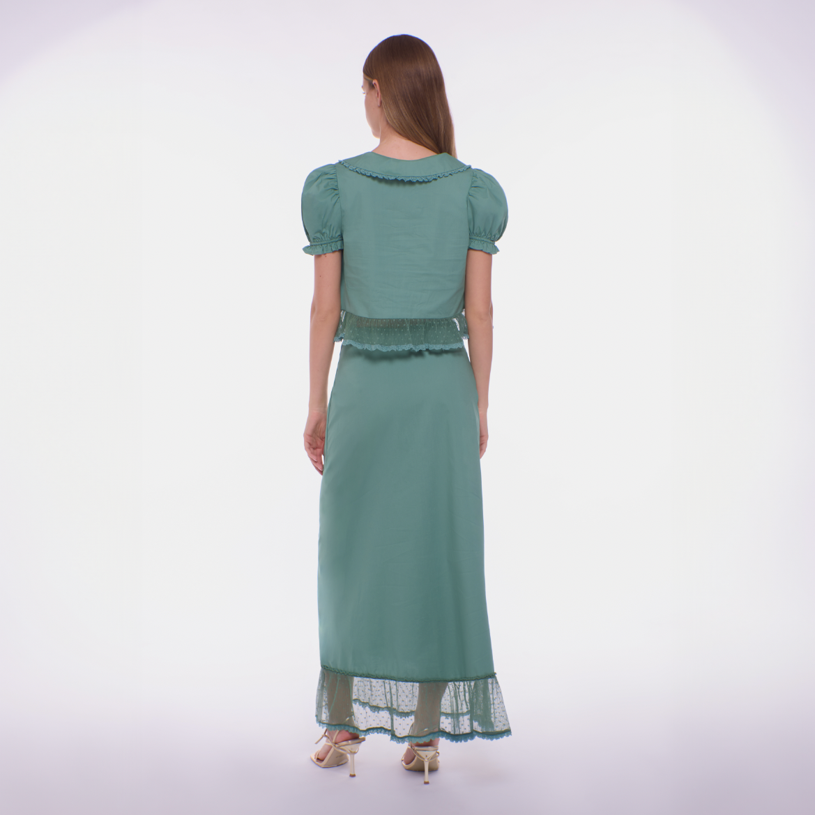 Odette Maxi Skirt - Eucalyptus