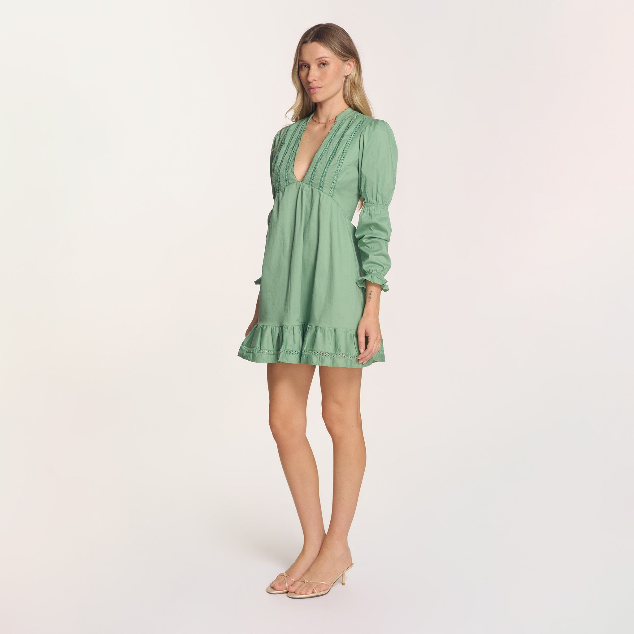 Paloma Mini Dress - Eucalyptus