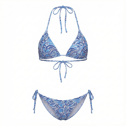 Fifi Printed Bikini Top