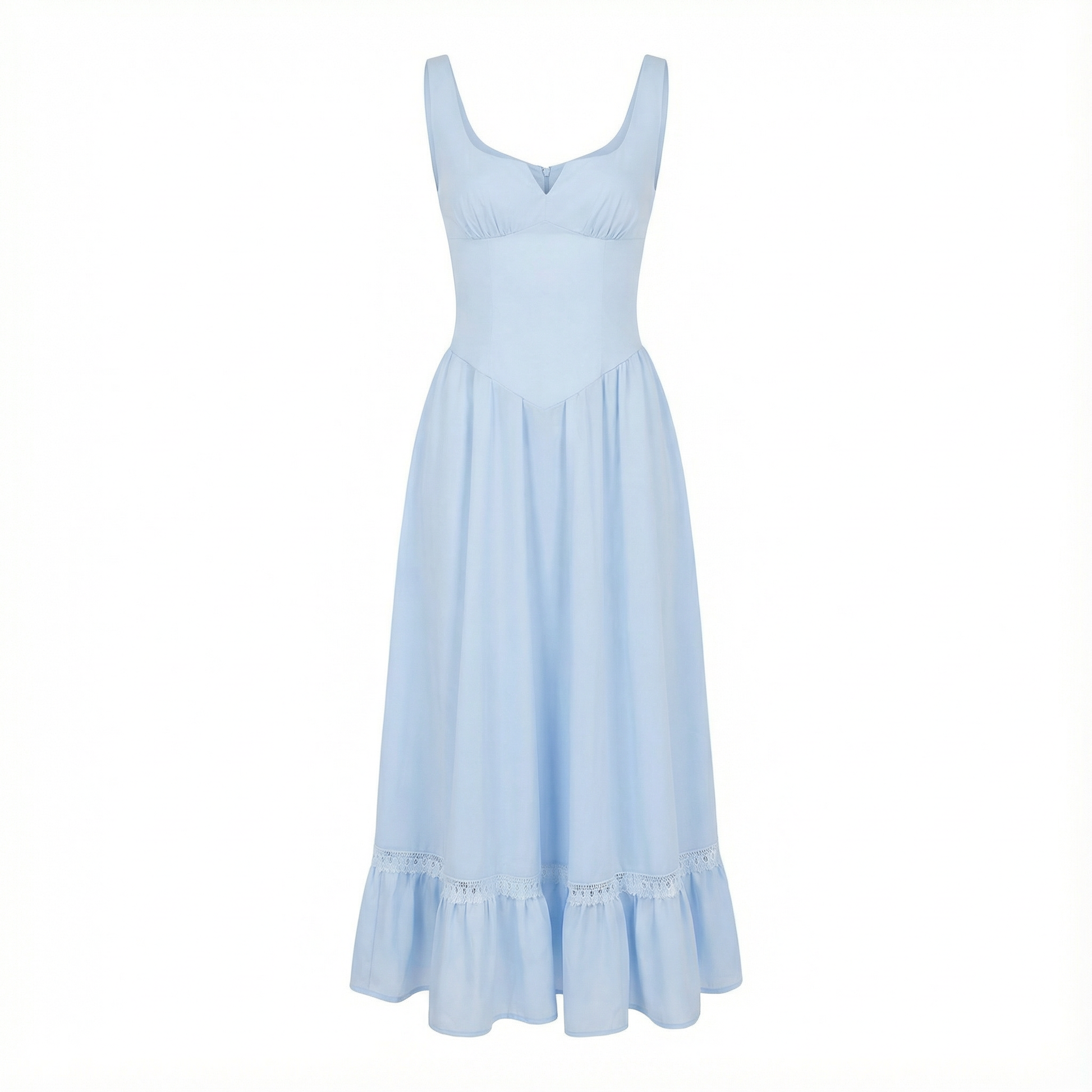 midi dress 14 Willa Linen Drop Waist Midi Dress No. 14