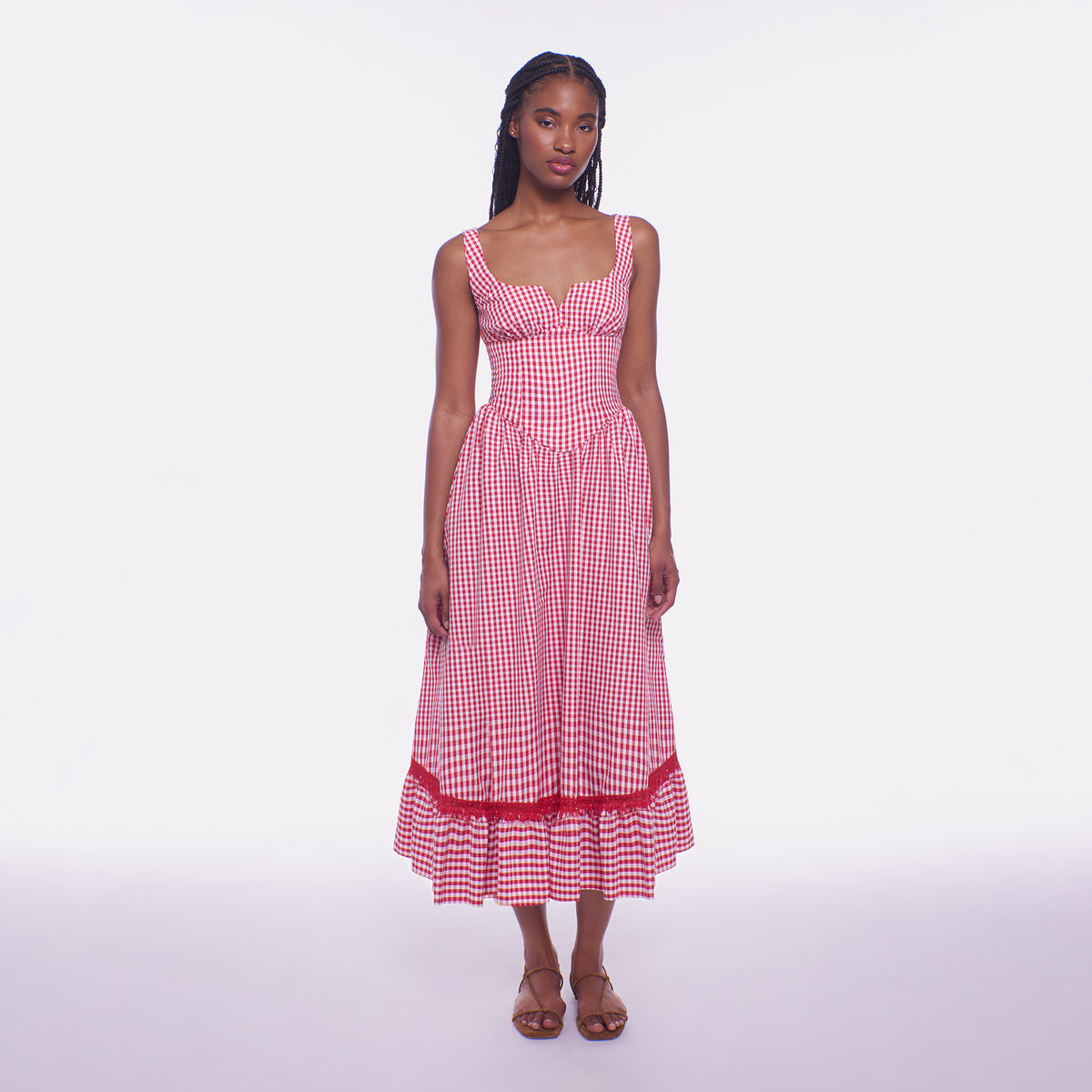 long red gingham dress Liam Midi – Peixoto Wear Alo Dress Halter | flowing presence occasion jewelry Height:120cm