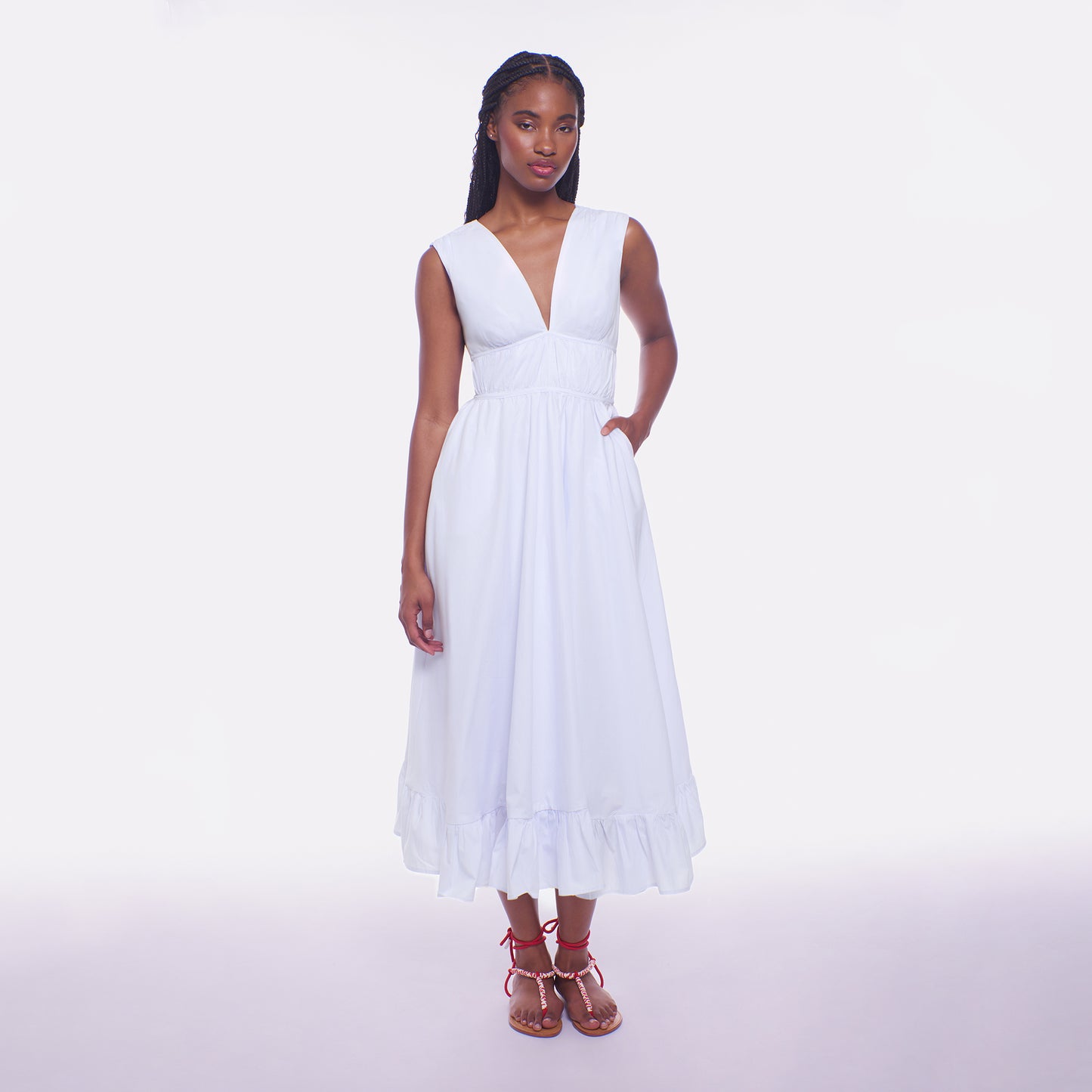 ava midi dress Ava Square Neck Midi Dress