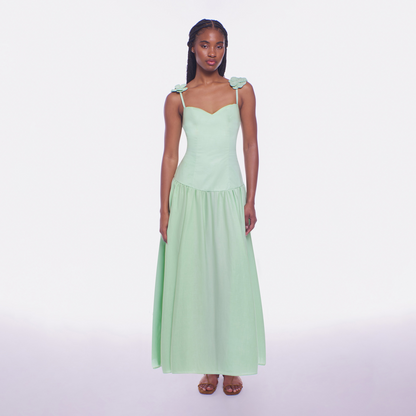summer green maxi dress Halter Neck Maxi Dress for Women - Boho V Neck Ruched Flowy Backless Sun Dress