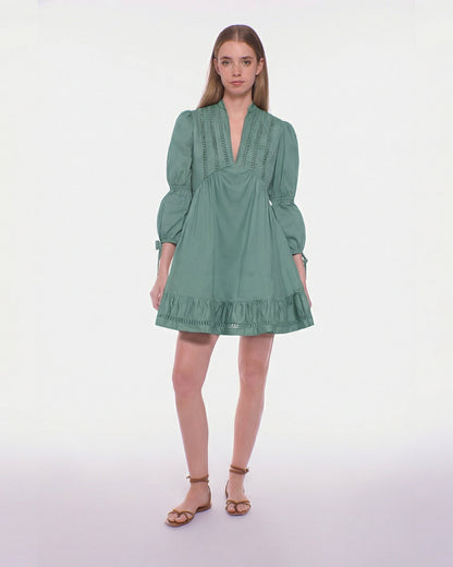 Paloma Mini Dress - Eucalyptus