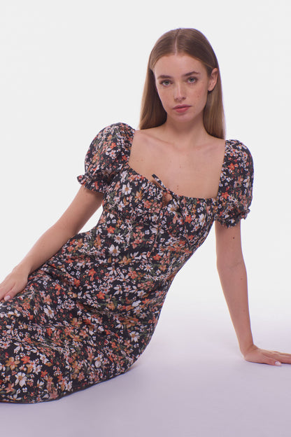 Loretta Maxi Dress - Midnight Blossom