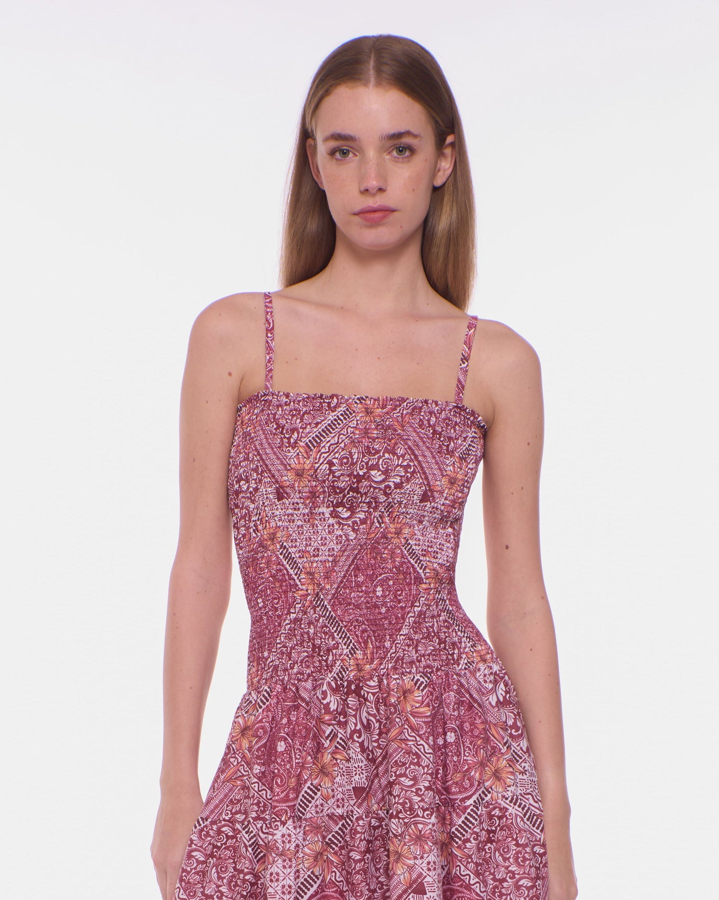 Clementine Maxi Dress - Burgundy Blush