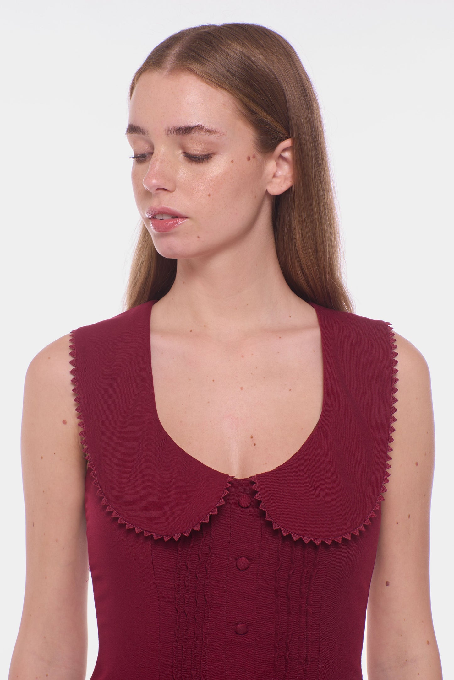 Ingrid Mini Dress - Berry Rouge