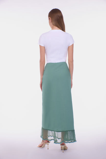 Odette Maxi Skirt - Eucalyptus