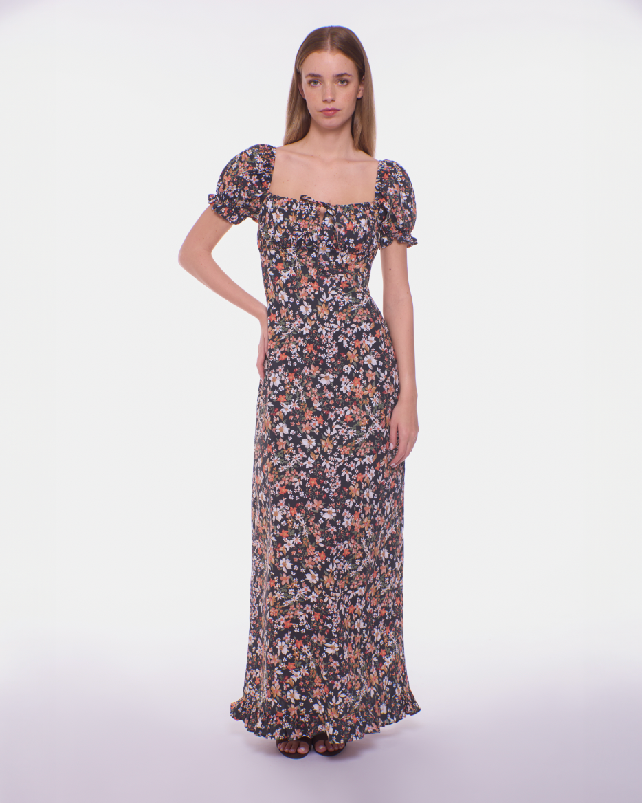 Loretta Maxi Dress - Midnight Blossom