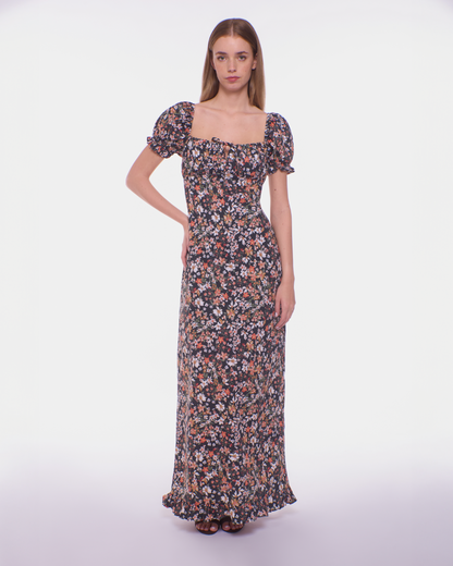 Loretta Maxi Dress - Midnight Blossom