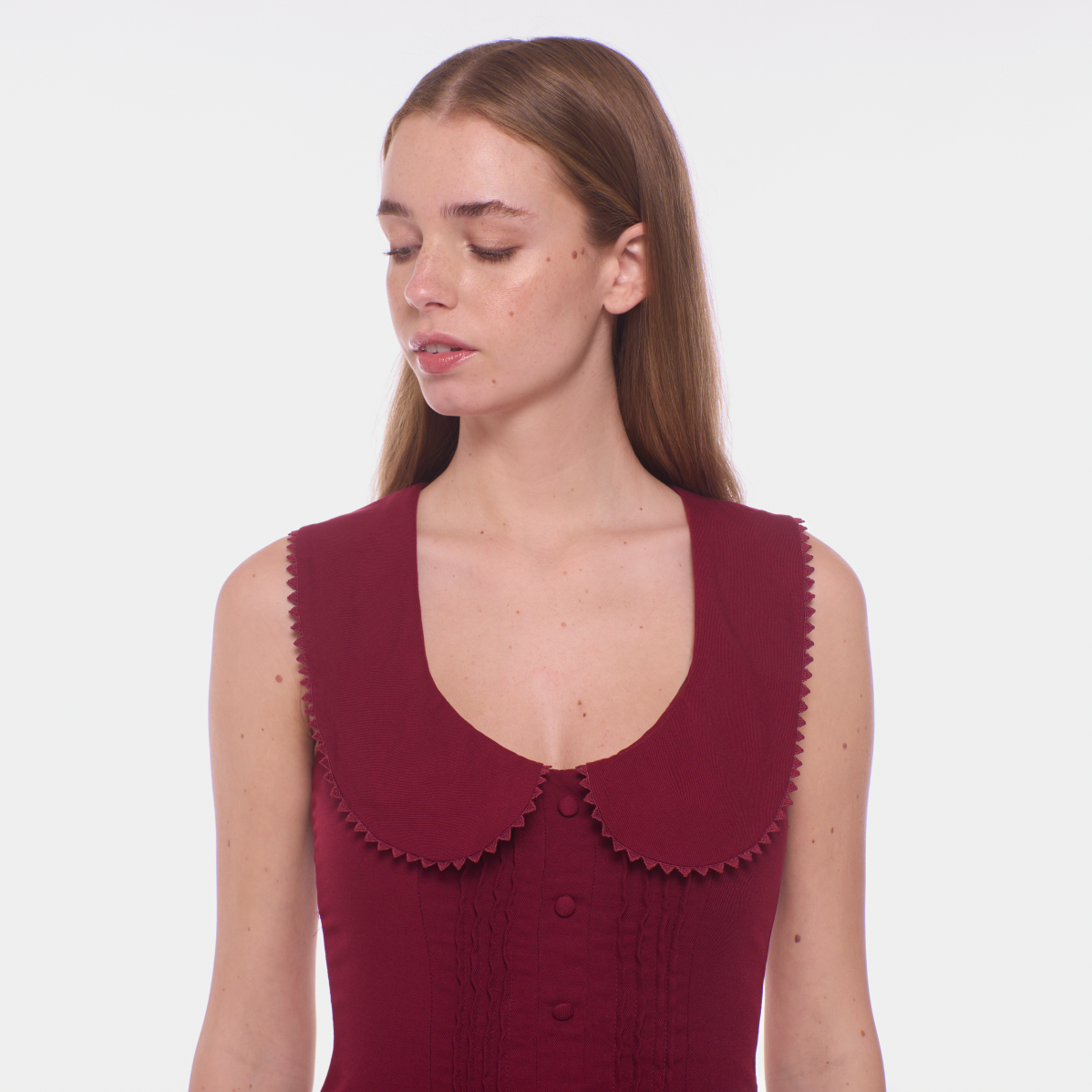 Ingrid Mini Dress - Berry Rouge