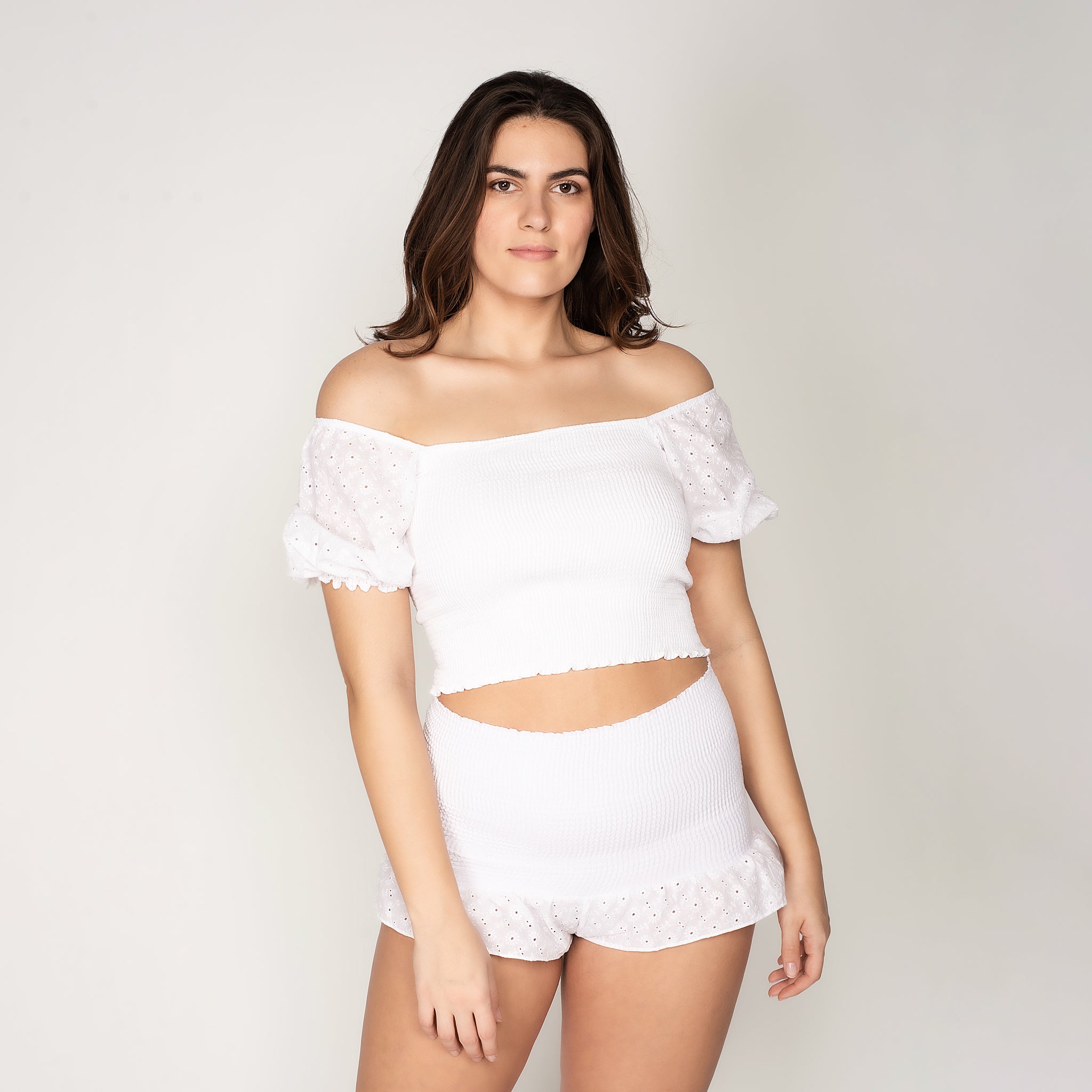 Katya Smocked High Waisted Shorts – Peixoto Wear